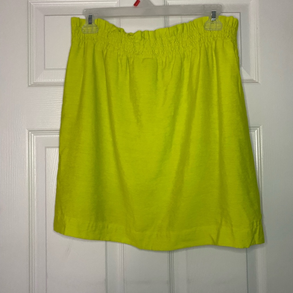 Neon Yellow J Crew Skirt